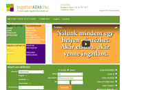Desktop Screenshot of ingatlanklikk.hu